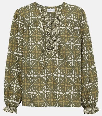 Top Audette imprimé en coton | Velvet