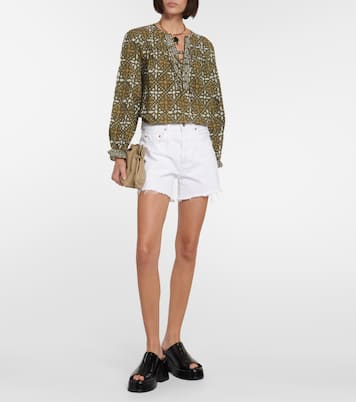 Top Audette imprimé en coton | Velvet