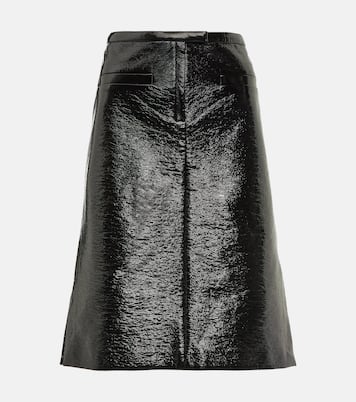 Falda midi de vinilo | Courrèges