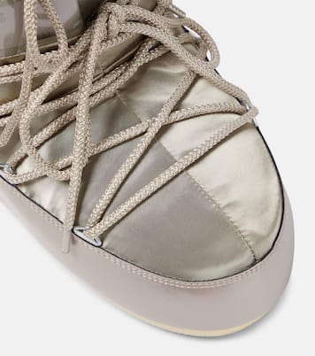 Bottines après-ski Icon Low Glance en satin | Moon Boot