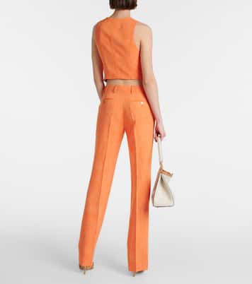 Pantalones rectos de tiro alto | Etro