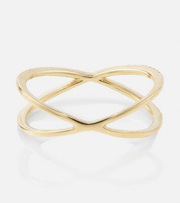 Bague en or 10 ct et diamants | Stone and Strand