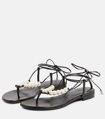 Faux pearl leather sandals | Magda Butrym