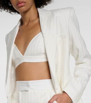 PInstripe Lurex® bralette | Alex Perry