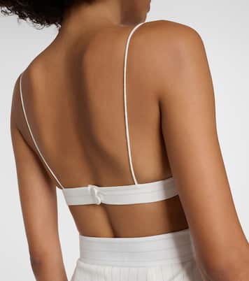PInstripe Lurex® bralette | Alex Perry