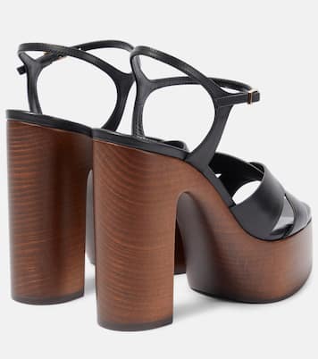 Sandales à plateau Bianca 85 en cuir | Saint Laurent