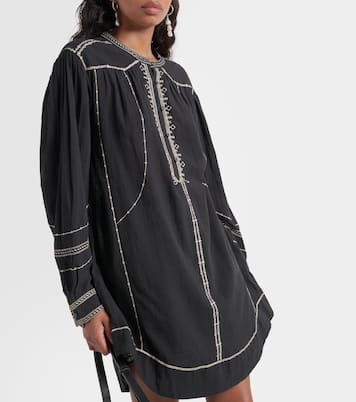 Robe Pradel brodée en coton | Marant Etoile