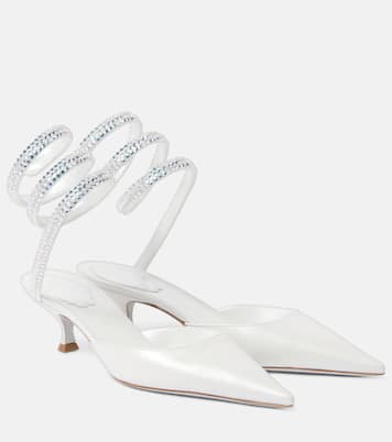 Verzierte Mules Cleo aus Leder | Rene Caovilla