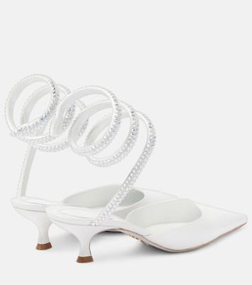 Verzierte Mules Cleo aus Leder | Rene Caovilla