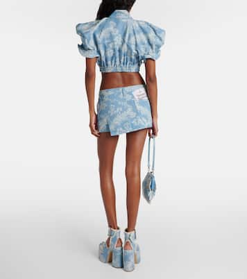 Minifalda Foam de denim en jacquard | Vivienne Westwood