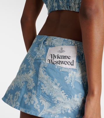 Minifalda Foam de denim en jacquard | Vivienne Westwood