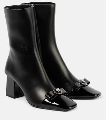 Bottines Gianni Ribbon 70 en cuir | Versace