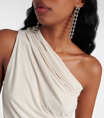 Pillar one-shoulder cotton-blend top | Entire Studios