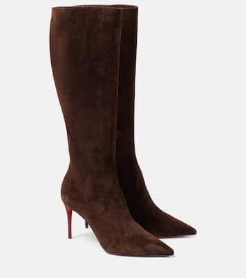 Stiefel Pumppie 85 aus Veloursleder | Christian Louboutin