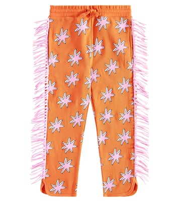 Pantaloni sportivi in cotone con frange | Stella McCartney Kids