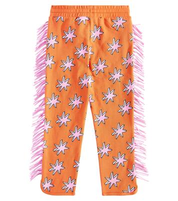 Pantaloni sportivi in cotone con frange | Stella McCartney Kids