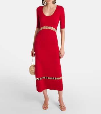 Vestido midi de mezcla de lana | Rabanne