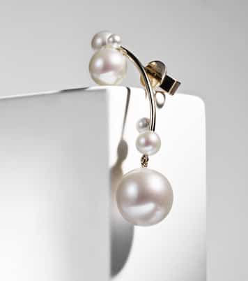 Boucles d'oreilles Grand Stella en or 14 ct et perles | Sophie Bille Brahe