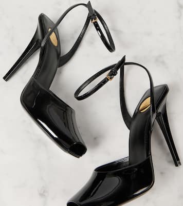 Mules La Scandale 110 in vernice | Saint Laurent