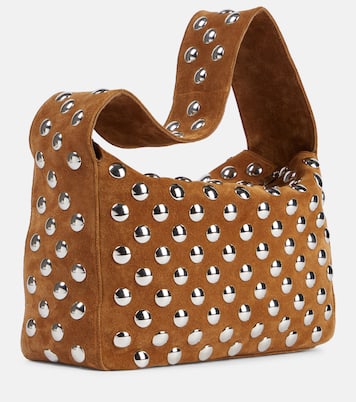 Borsa a spalla Elena Small in suede | Khaite