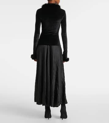 Top mit Faux Fur | Balenciaga