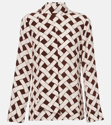 Blusa Libra estampada con lazada | Rixo