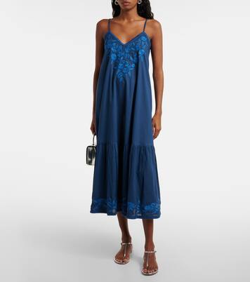 Abito midi in chambray di cotone | Juliet Dunn