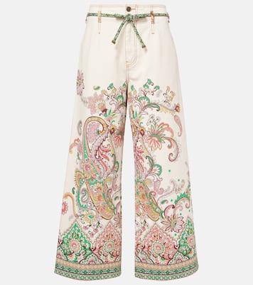 Pantalon ample imprimé en coton mélangé | Etro