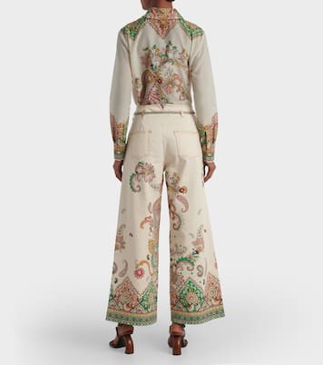 Pantalon ample imprimé en coton mélangé | Etro
