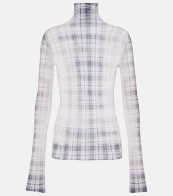 Top a cuadros con efecto desteñido | Acne Studios