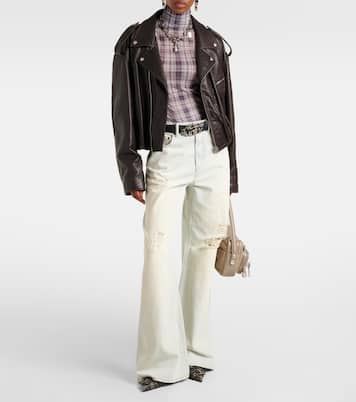 Top a cuadros con efecto desteñido | Acne Studios