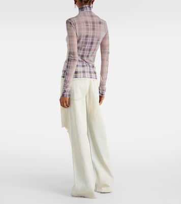 Top a cuadros con efecto desteñido | Acne Studios