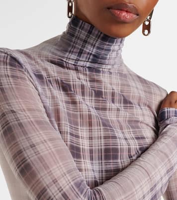 Top a cuadros con efecto desteñido | Acne Studios