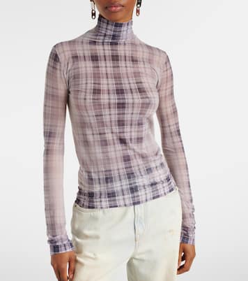Top a cuadros con efecto desteñido | Acne Studios