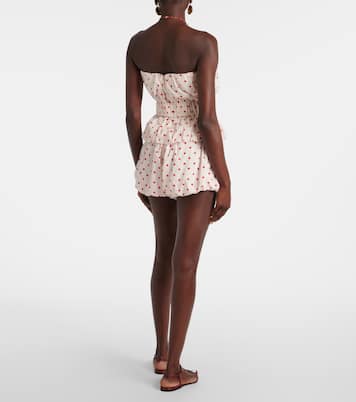 Aurelia polka-dot linen top | Posse