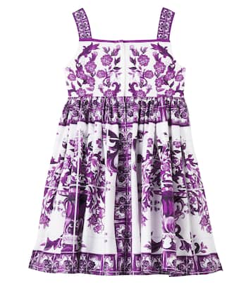 Kleid Majolica aus Baumwolle | Dolce&Gabbana Kids