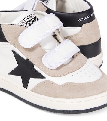 June suede and leather high-top sneakers | Golden Goose Kids
