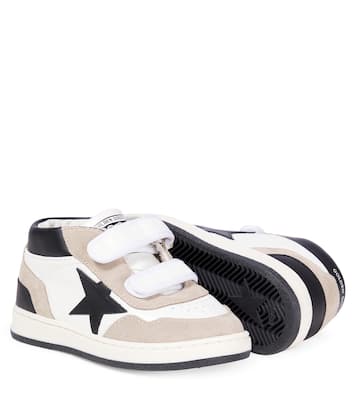 June suede and leather high-top sneakers | Golden Goose Kids