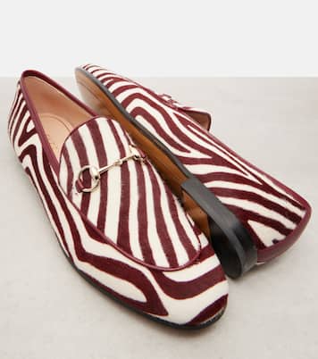 Mocassins Jordaan Horsebit en cuir façon poulain | Gucci
