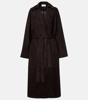Solana suede wrap coat | The Row