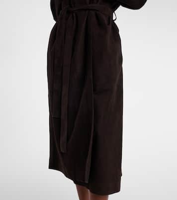 Solana suede wrap coat | The Row