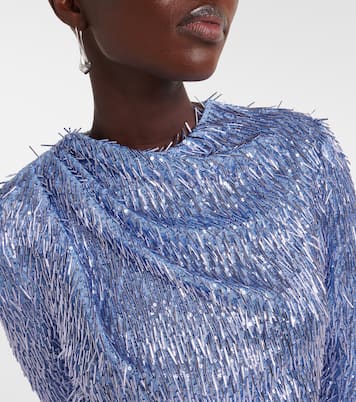 Draped embellished gown | Erdem