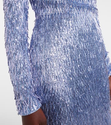 Draped embellished gown | Erdem