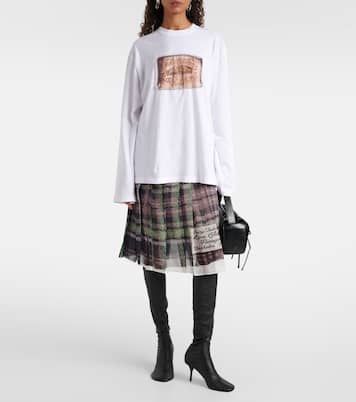 Printed cotton jersey top | Acne Studios