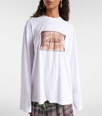 Printed cotton jersey top | Acne Studios