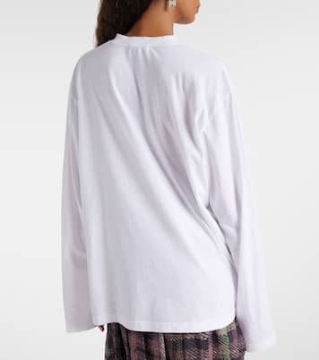 Printed cotton jersey top | Acne Studios