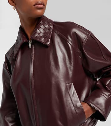 Intrecciato leather blouson jacket | Bottega Veneta