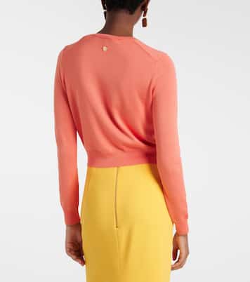 Cropped silk and cotton cardigan | Carolina Herrera