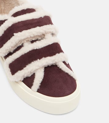 Sneakers aus Veloursleder mit Shearling | Inuikii