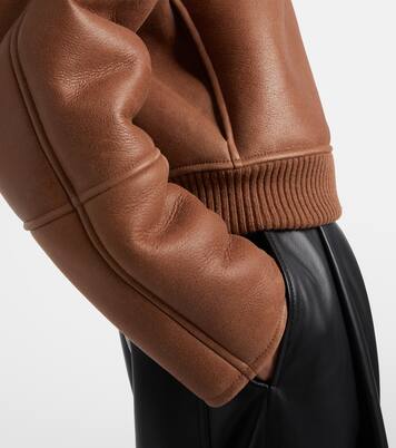 Shearling-trimmed leather blouson | Loewe